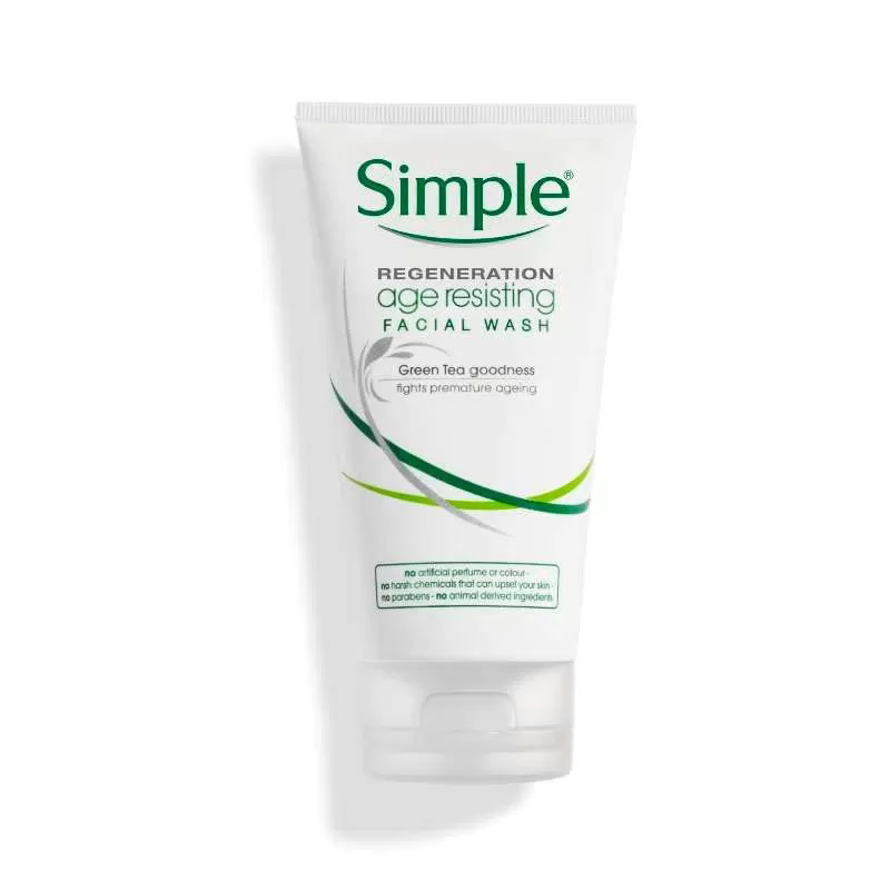 ژل شستشوی پوست صورت ضد پیری سیمپل مدل ریجنریشن