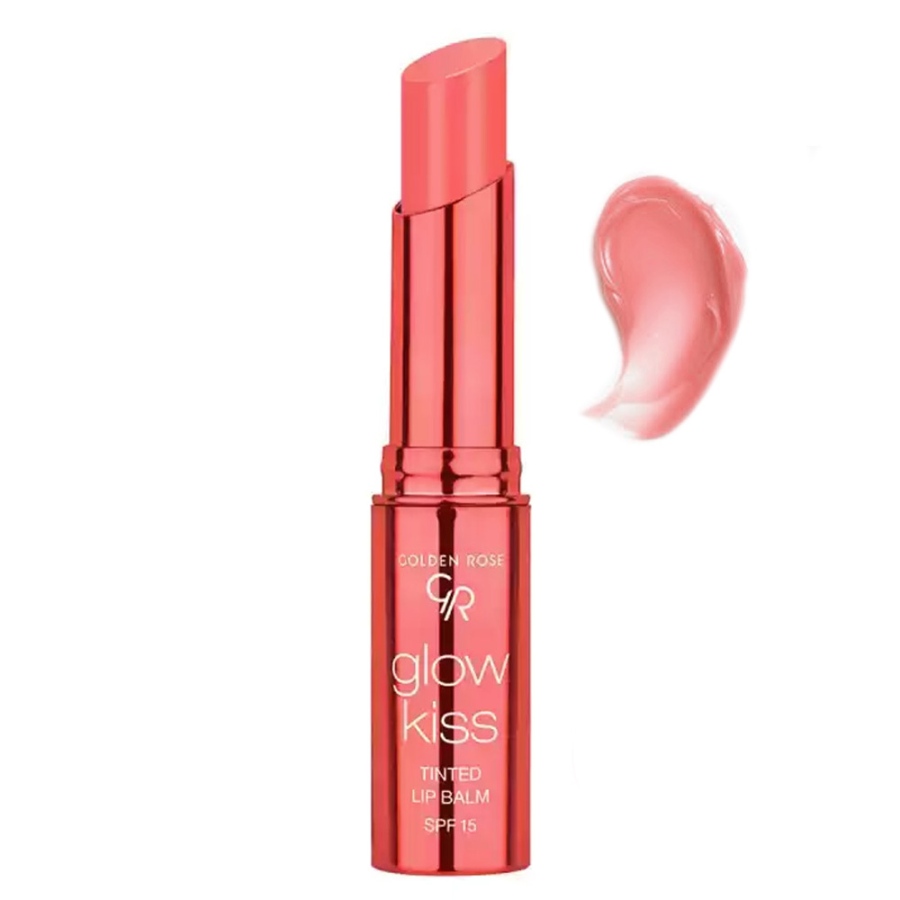 تینت لب Glow Kiss حاوی SPF 15 گلدن رز (04-Peach Shake)
