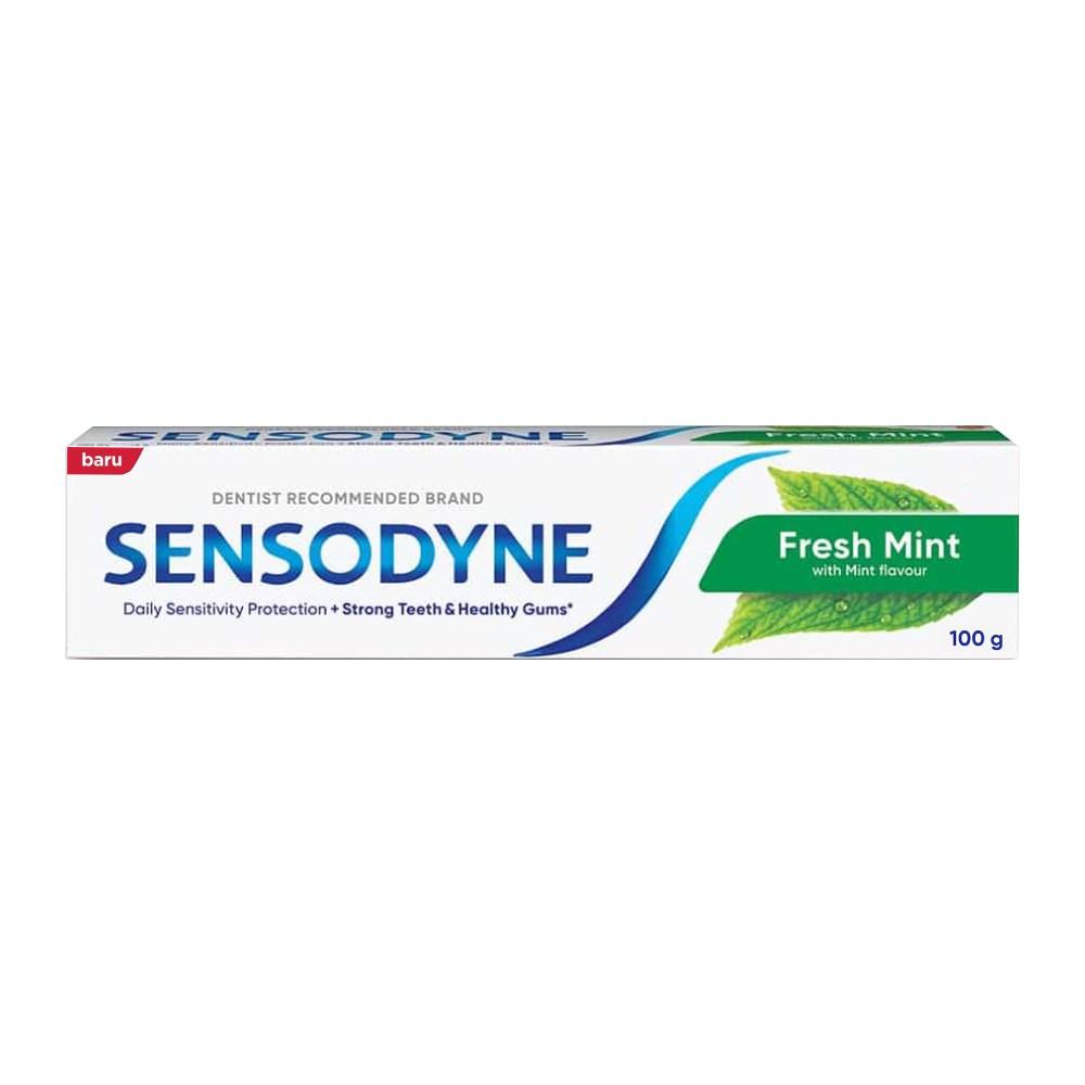 خمیر دندان سنسوداین مدل Fresh Mint حاوی عصاره نعنا وزن 100 گرم