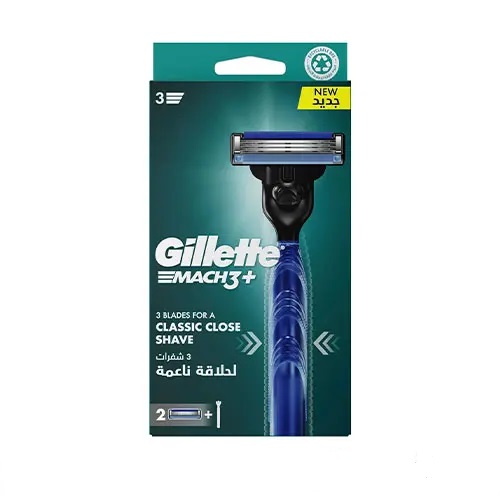 دسته اصلاح مچ تری  ژیلت  با 2 یدک